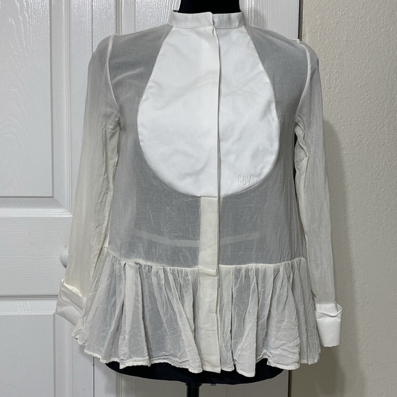 - Giambattista Valli Blouse white blouse size 40 or XS made in Italy - Picture 1 of 13